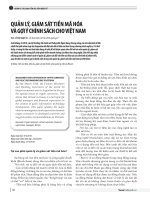 Quản lý, giám sát tiền mã hóa và gợi ý chính sách cho Việt Nam