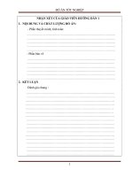 Thuyết minh đồ án tốt nghiệp chuyên ngành cầu đường Đại Học Giao Thông Vận Tải Hà Nội