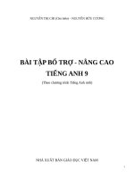 Bài tập bổ trợ nâng cao tiếng anh  lớp 9 có đáp án