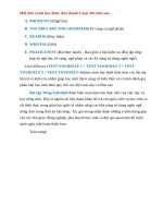 Bài tập tiếng anh 6, có đáp án