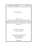 Thực Trạng Véc Tơ Sốt Xuất Huyết Dengue, Mối Tương Quan Giữa Khí Hậu Với Chỉ Số Véc Tơ Và Số Mắc Sốt