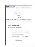 Nghiên Cứu Quy Trình Tạo Mầm Của Hạt Đậu Trắng Và Ứng Dụng Trong Sản Xuất Bột Đậu Trắng Nảy Mầm