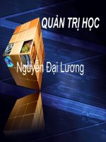 Bài giảng quản trị học chương 1   nguyễn đại lương