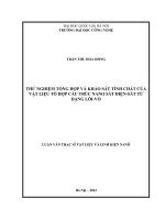 Thử nghiệm tổng hợp và khảo sát tính chất của vật liệu tổ hợp cấu trúc nano sắt điện   sắt từ dạng lõi vỏ 