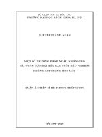 Một số phương pháp ngẫu nhiên cho bài toán cực đại hóa xác suất hậu nghiệm không lồi trong học máy 