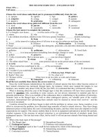 THE SECOND TERM TEST  ENGLISH 10 NEW