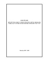 V10 rèn kỹ năng chọn và phân tích dẫn chứng trong bài nghị luận văn học dành cho học sinh giỏi ngữ văn 