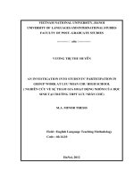 An investigation into students’ participation in group work at luu nhan chu high school 