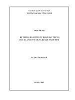 Hệ thống đo lường tự động đặc trưng bức xạ anten sử dụng bộ lọc phần mềm 