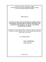 A study on the main features of short jokes and implications for teaching speaking to students of grade 12 at ngoc tao upper secondary school 