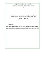 Chuyên đề ôn thi HS giỏi sử mối liên hệ giữa lịch sử thế giới với lịch sử việt nam từ năm 1919 đến năm 1945  su06 