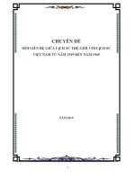 Chuyên đề ôn thi HS giỏi sử mối liên hệ giữa lịch sử thế giới với lịch sử việt nam từ năm 1919 đến năm 1945 su03 