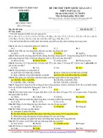 20 đề mới NHẤT năm 2020   GIẢI CHI TIẾT   TYHH