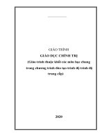 Giáo trình giáo dục chính trị trung cấp bản chuẩn 2020 bộ lao động thương binh và xã hội