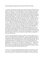 Đề xuất giải pháp tác động chính sách tỷ giá tới nền kinh tế việt nam trucnguyen