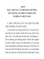 Giáo trình chính trị cao đẳng giáo dục nghề nghiệp bài 4 đặc trưng và phương hướng xây dựng xã hội xã hội chủ nghĩa ở việt nam 