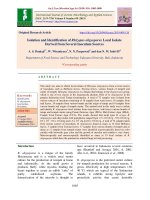 Isolation and identification of Rhizopus oligosporus local isolate derived from several inoculum sources