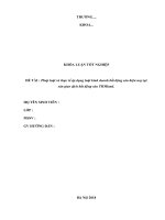 Khóa luận - Pháp luật và thực tế áp dụng luật kinh doanh bất động sản hiện nay tại sàn giao dịch bất động sản THMland.