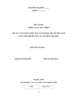 Khóa luận tốt nghiệp - Giải pháp thúc đẩy xuất khẩu đồ gỗ Việt Nam sang thị trường Mỹ từ nay đến năm 2025