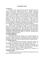 Nghiên cứu xuất khẩu hàng công nghệ cao của việt nam tt tiếng anh 