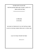 So sánh các thành ngữ, tục ngữ liên quan đến cách ăn cách mặc trong tiếng hán và tiếng việt 