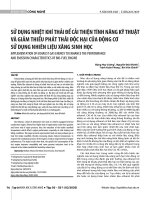 Sử dụng nhiệt khí thải để cải thiện tính năng kỹ thuật và giảm thiểu phát thải độc hại của động cơ sử dụng nhiên liệu xăng sinh học