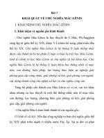 Bài giảng môn chính trị cao đẳng năm 2020 bài 1 