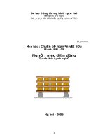 Giáo trình chuân bị nguyên vật liệu nghề mộc