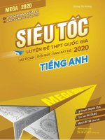 Mega 2020  siêu tốc luyện đề thi THPT quốc gia 2020   dương thị hương (lời giải chi tiết) 