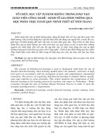 Tổ chức học tập tự định hướng trong đào tạo giáo viên công nghệ - kinh tế gia đình thông qua học phần thực hành quy trình thiết kế thời trang