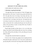 Chính trị cao đẳng mới nhất 2020 bài 1 