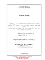 Quản lý ứng dụng công nghệ thông tin trong dạy học ở các trường trung học cơ sở thành phố hà nội đáp ứng yêu cầu đổi mới giáo dục hiện nay 