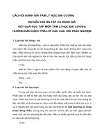 câu hỏi trắc nghiệm tâm lý học đại cương 