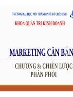 Bài giảng Marketing căn bản: Chương 8 - ThS. Huỳnh Hạnh Phúc (2018)