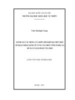 Đánh giá tác động của biến đổi khí hậu đến một số hoạt động kinh tế vùng ven biển tỉnh nghệ an, đề xuất giải pháp ứng phó 