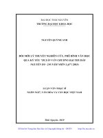 Đổi mới lý thuyết nghiên cứu, phê bình văn học qua kỷ yếu di sản văn chương đại thi hào nguyễn du   250 năm nhìn lại 
