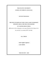 Hiệu quả của việc sử dụng giáo cụ trực quan để phát triển kỹ năng nói cho học sinh lớp 12 tại trường THPT cẩm phả 