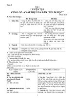 GIÁO ÁN DẠY THÊM NGỮ VĂN 8  HỌC KÌ 1 CHẤT LƯỢNG CAO