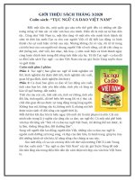 GIỚI THIỆU SÁCH THÁNG 2