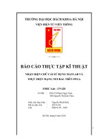 Báo cáo Thực tập kỹ thuật: Nhận diện chữ cái sử dụng Matlab và thực hiện mạng Neural trên FPGA (có code)