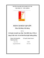 Bài tập lớn Hệ thống viễn thông: Kĩ thuật trải phổ trực tiếp: Tính BER theo SNR sử dụng Gold code với mô hình Rayleigh fading phẳng (có code)