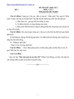 18 đề THI GIỮA học kì 2 văn 7 