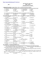 13 đề THI GIỮA học kì 2 ANH 9 