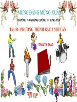 Chuong IV 3 phuong trinh bac hai mot an ong tham