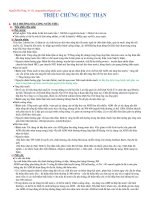 TRIỆU CHỨNG học BỆNH THẬN 