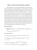 MỘT số vấn đề về hàm số TRONG GIẢI TÍCH   t20 