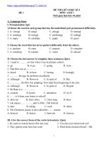 18 đề THI GIỮA học kì 2 ANH 7 