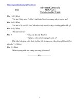 23 đề THI GIỮA học kì 2 văn 6 