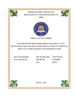 Hạn chế rủi ro trong hoạt động giao nhận và vận chuyển hàng hóa XNK bằng đường bộ của công ty TNHH giao nhận vận tải DH logistics chi nhánh bắc ninh