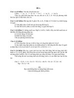 BỘ đề THI HSG cấp TỈNH môn hóa học 9